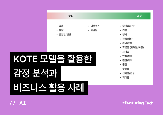 KOTE 모델을 활용한 감정 분석과 비즈니스 활용 사례